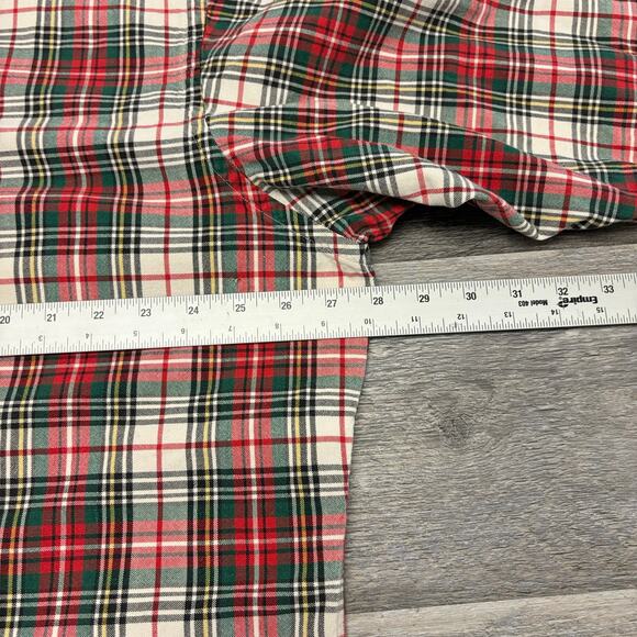 Vintage Y2K Ralph Lauren Blaire Red Green Tartan Plaid Mens XL Button Down Shirt - Picture 5 of 7